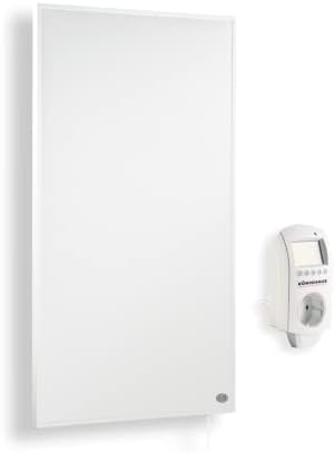 Könighaus Infrarot Wandheizung - 1200 Watt inkl. Smart Thermostat - Infrarotheizung mit TÜV SÜD & 5 Jahren Garantie - Doppelter Überhitzungsschutz - Heizt Räume von bis zu 29 m² - Sofort einsatzbereit
