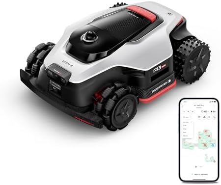 DREAME A3 AWD Pro 3500 Mähroboter auf grünem Rasen